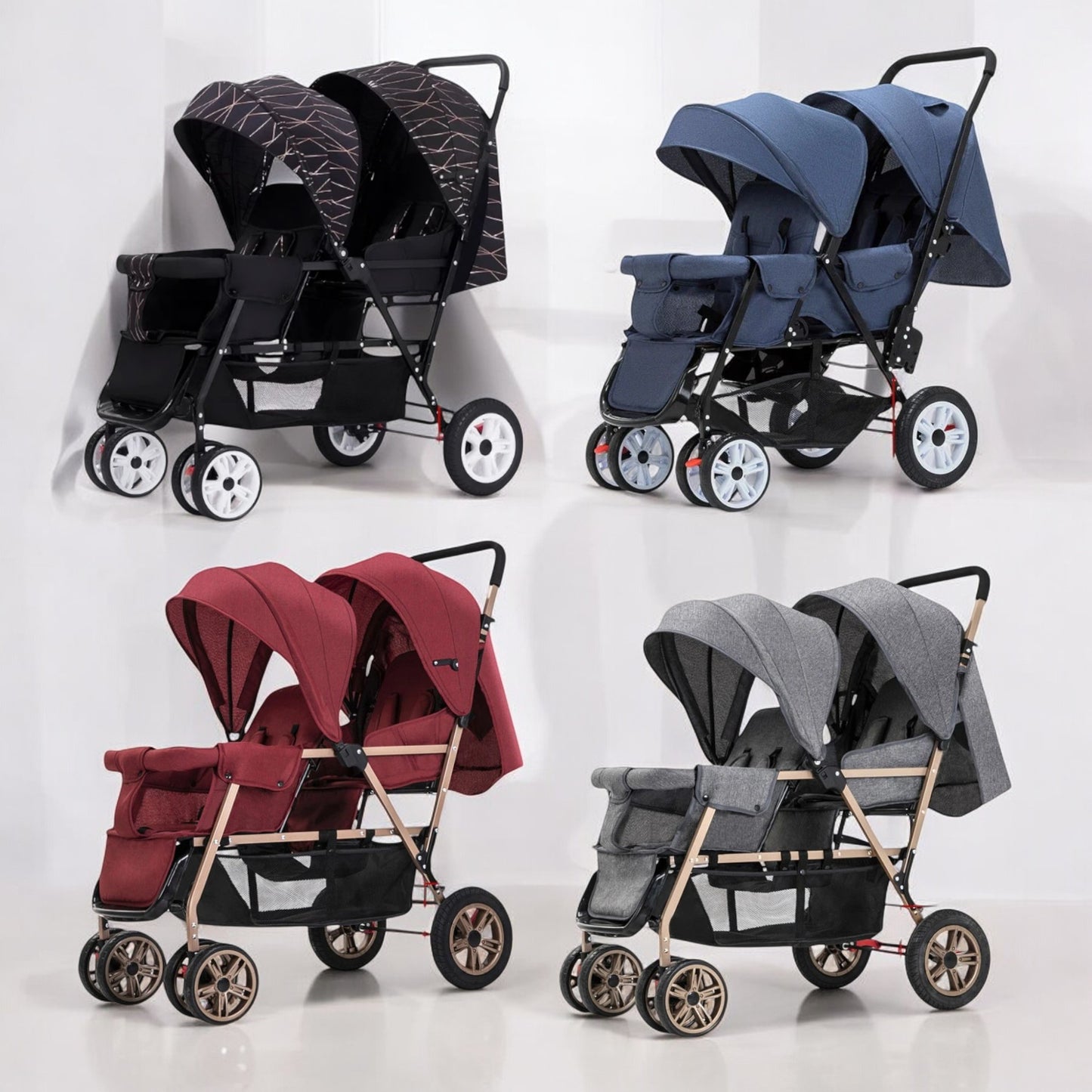 Poussette Double Pliable