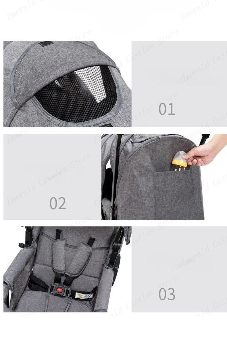 Poussette Double Pliable