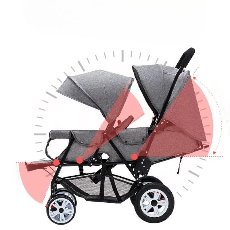 Poussette Double Pliable